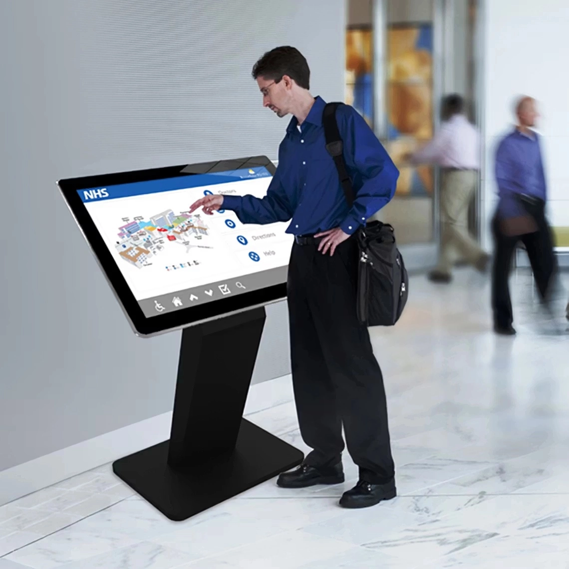 43-Inch K-Type-Digital-Kiosk-Signage