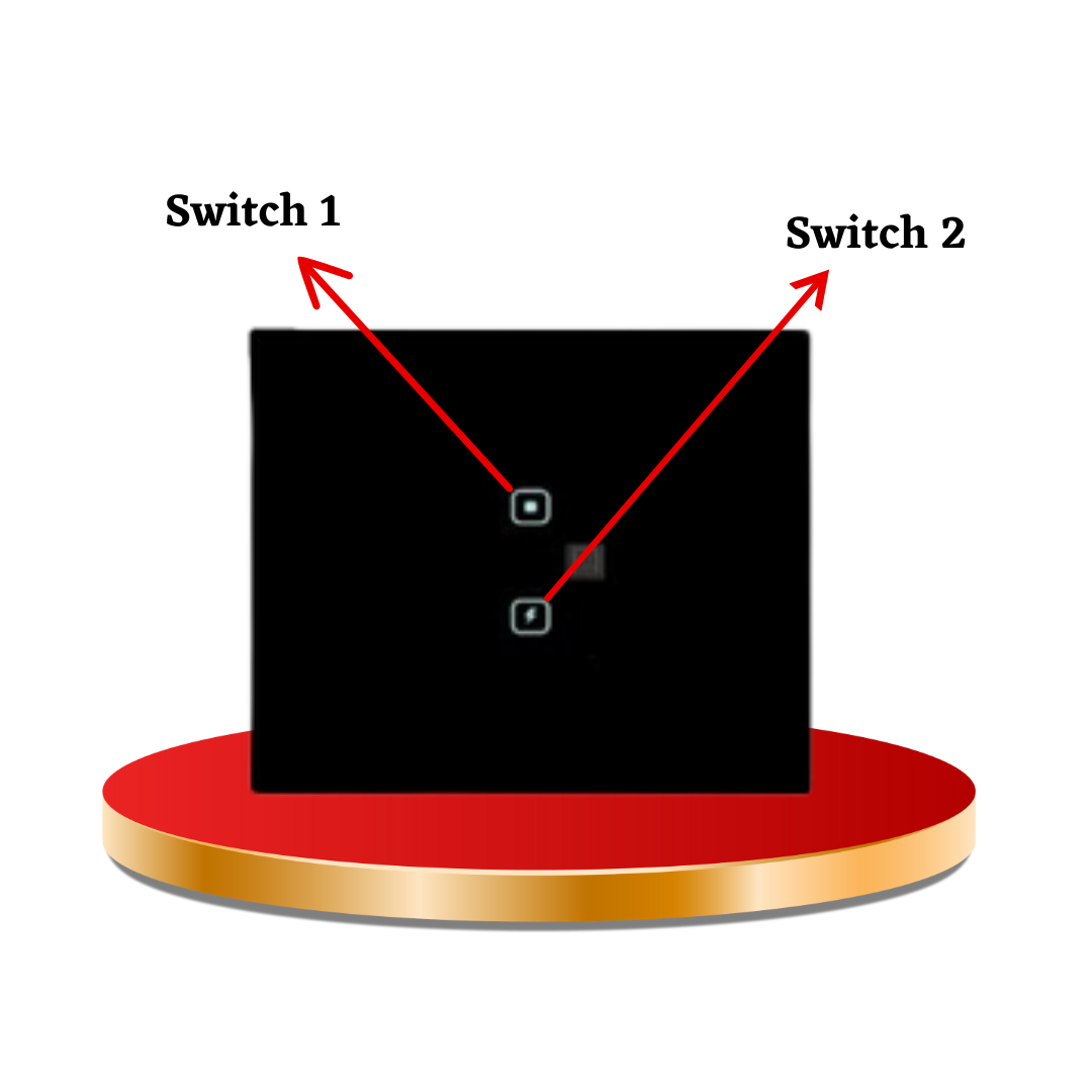 Suitch on 2 module smart touch switch