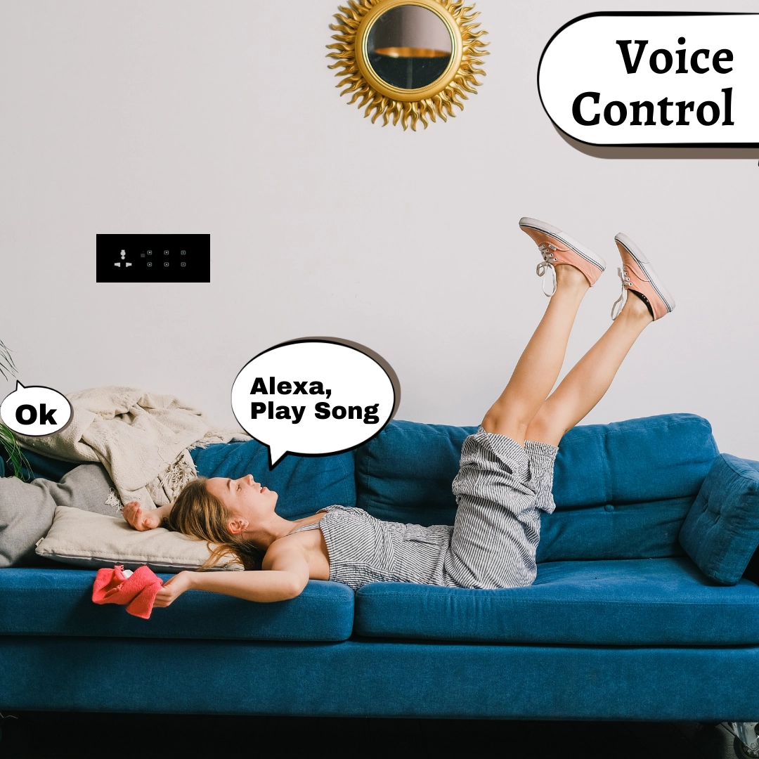 6 module smart switch board  automation india