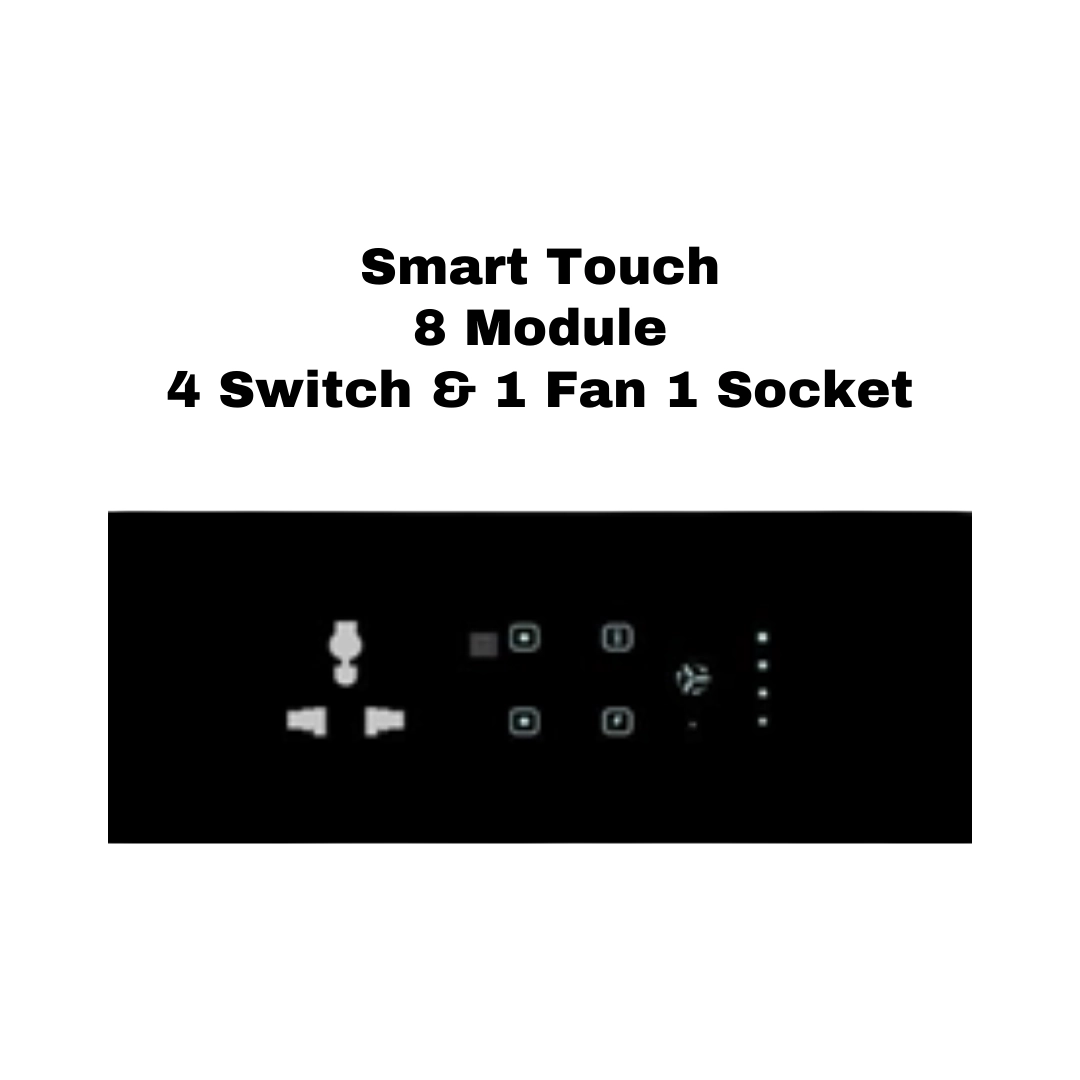 6 module smart switch board  automation india