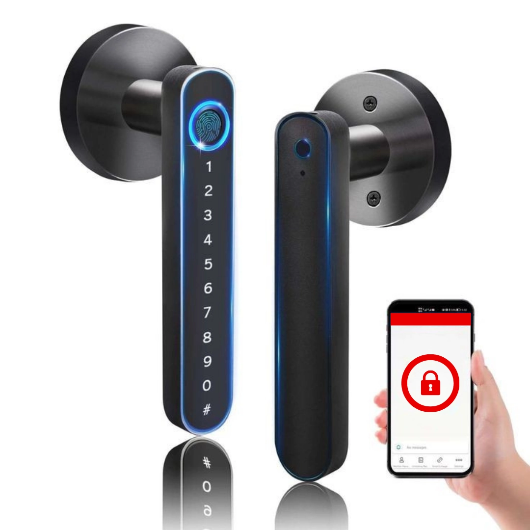 bluetooth handle door lock